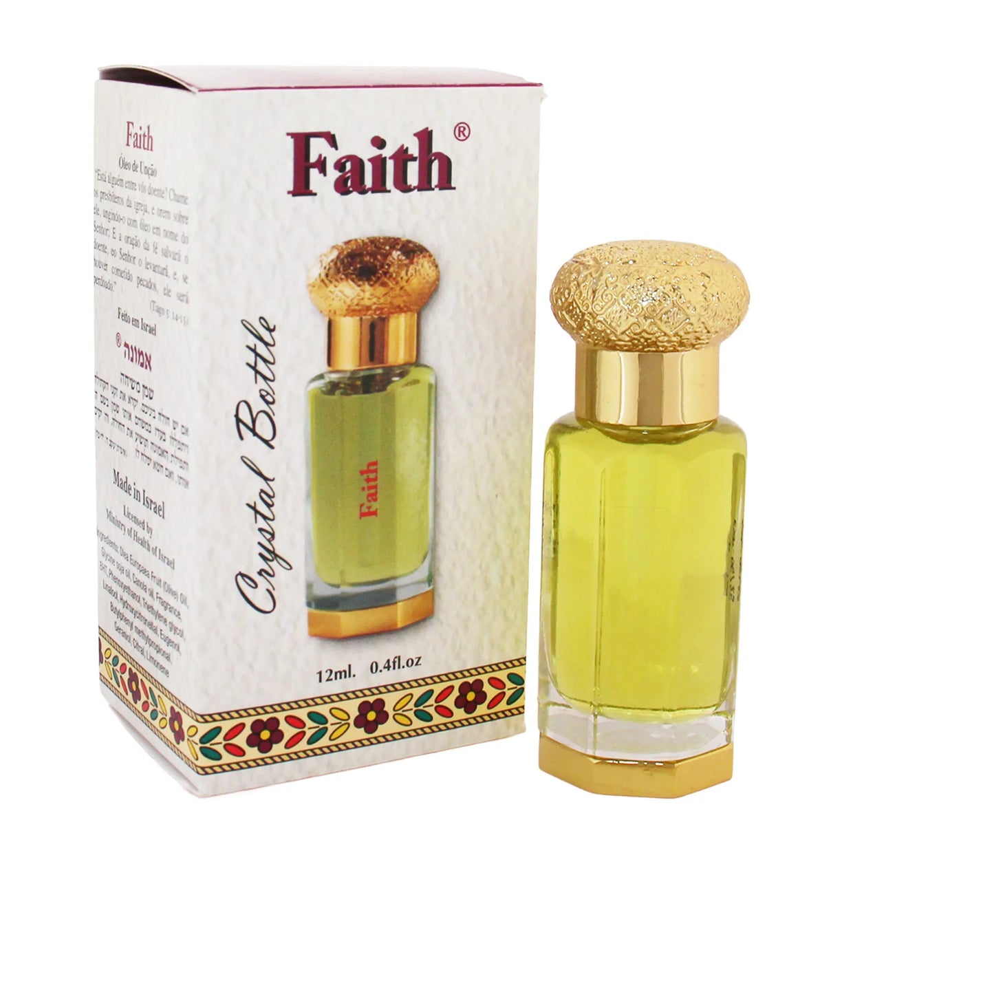 Ein Gedi Anointing Oil 12ml Crystal Bottle – 10 Scents from Israel
