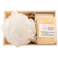 Frankincense/Lavender Soap & Bath Puff Set (White)