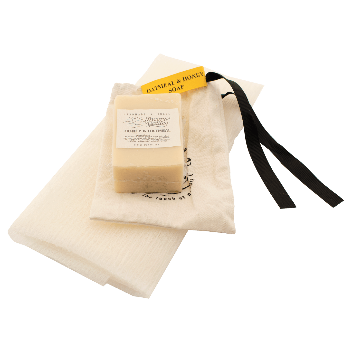 Oatmeal/Honey Soap & Exfoliating Bath Cloth Set