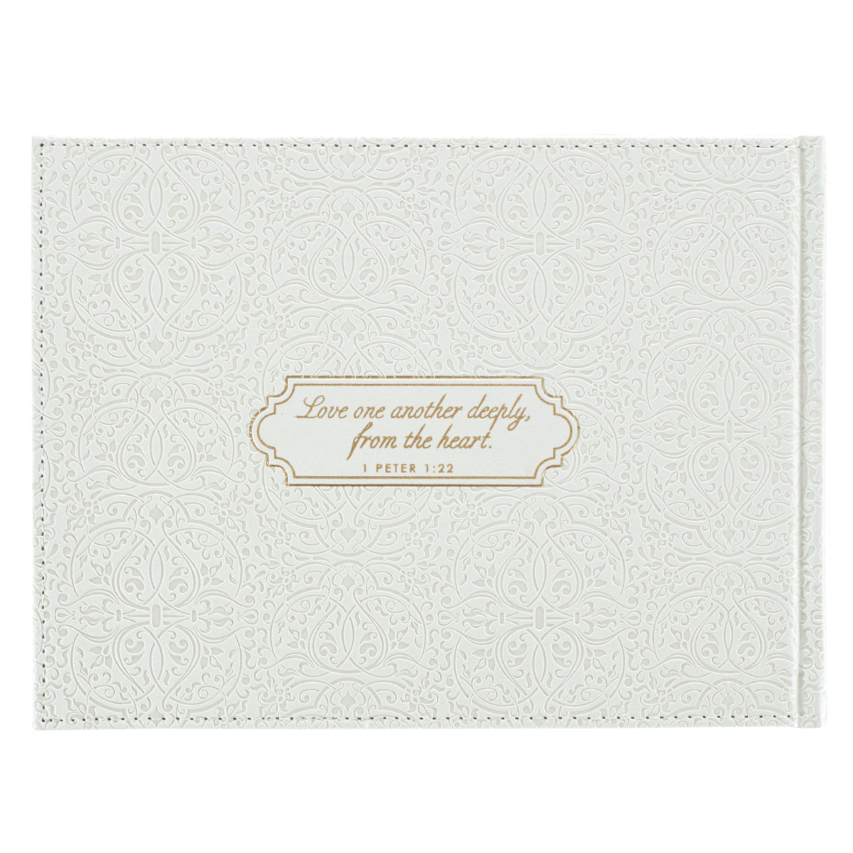 White Lace Mr. & Mrs. Wedding Guest Book