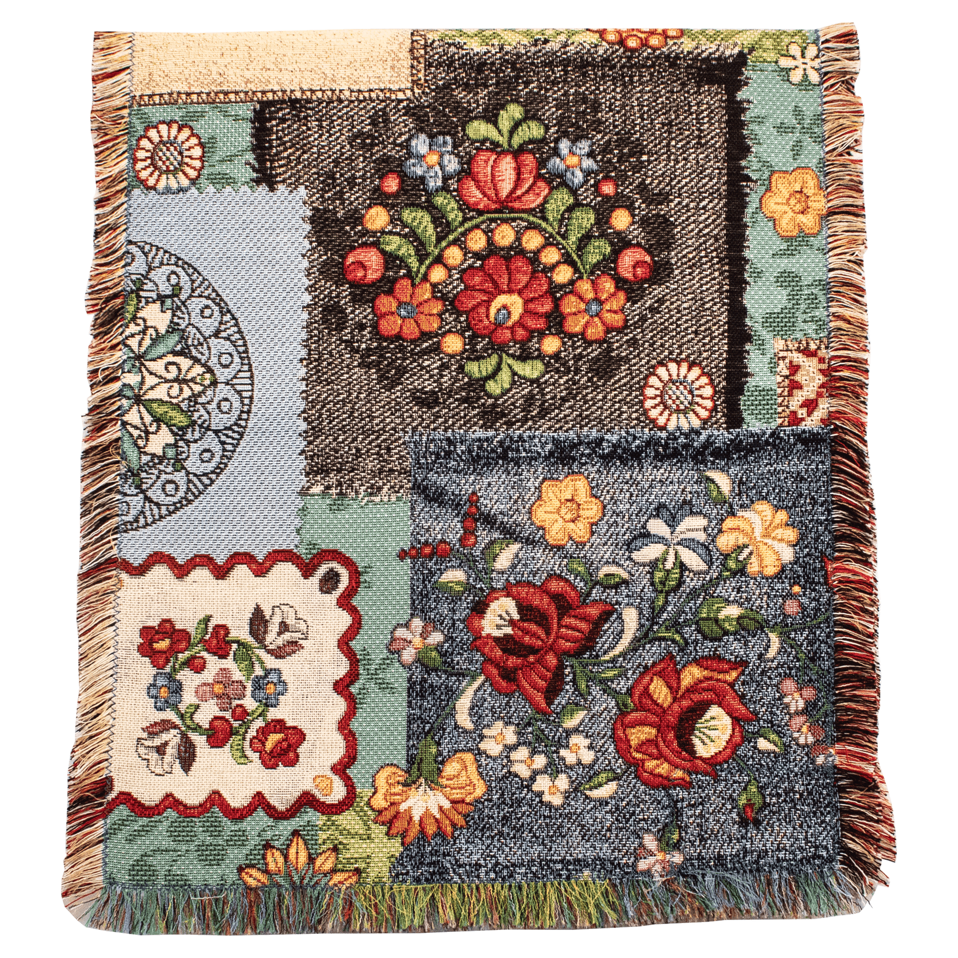 56 Inch Table Runner Floral Patchwork Pattern