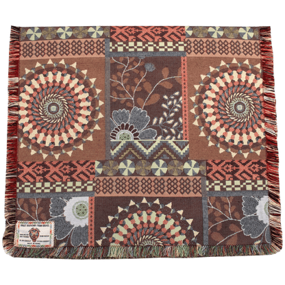 70" Table Runner - Maroon-Ivory Patchwork 2023