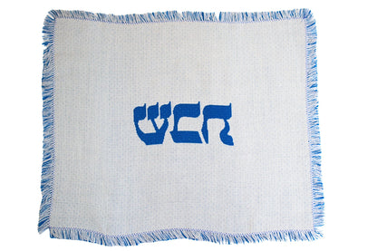 Challah Cover - Cerulean Blue Pin Dot
