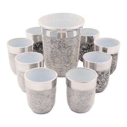 Aluminium Wine Divider With Kiddush Cups- Gray