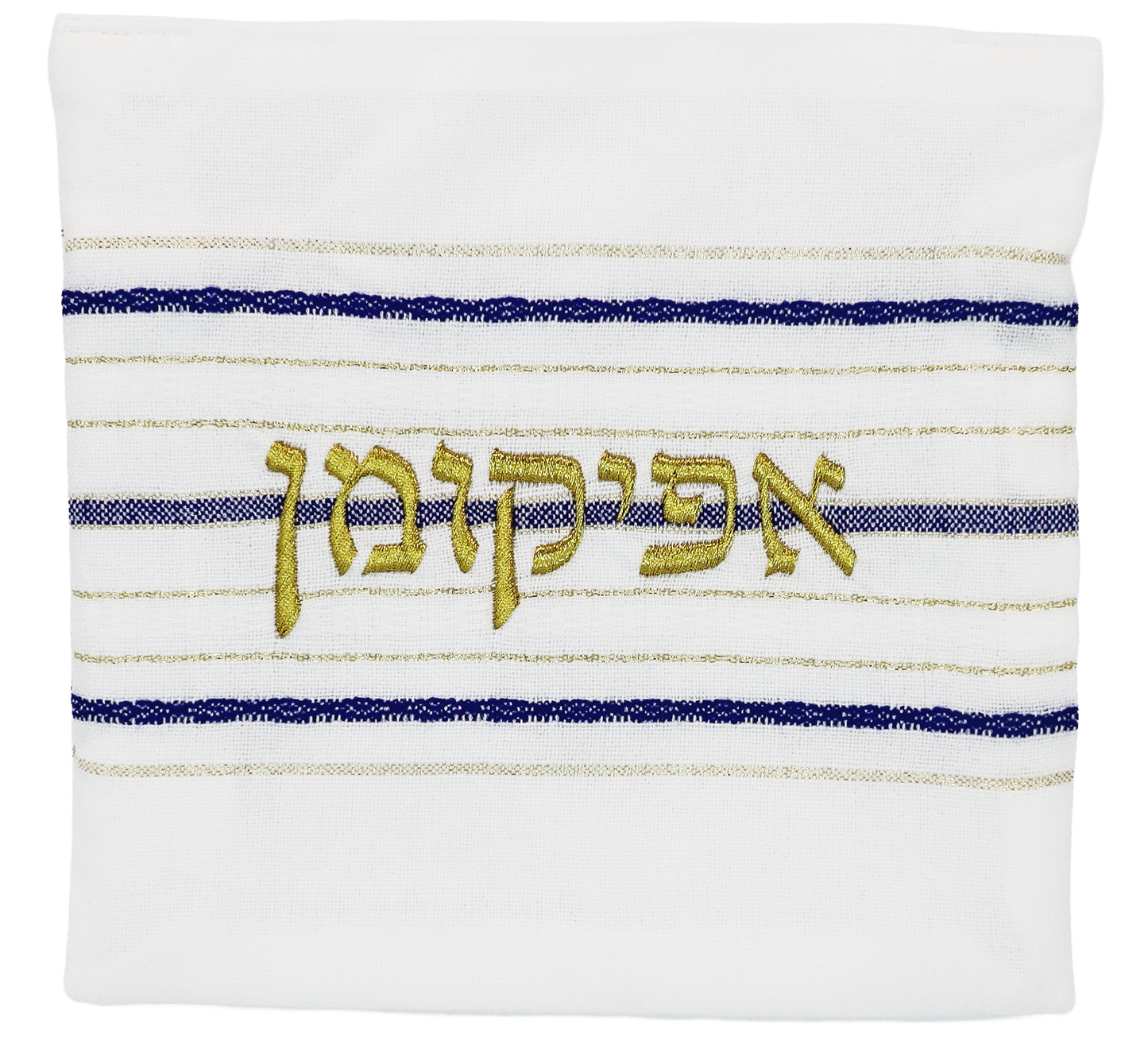 Passover Set (Blue & Gold Stripes)- Hand Woven by Gabrieli