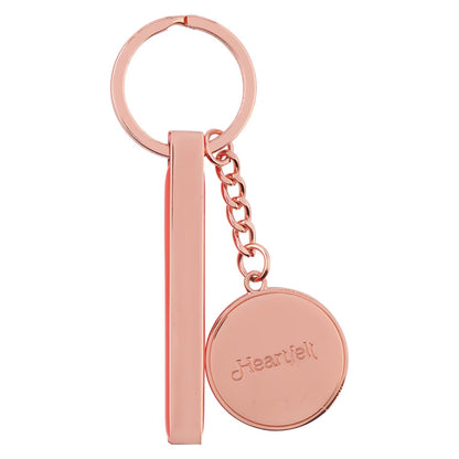 Embrace The Journey Orange Blossoms Rose Gold Key Ring