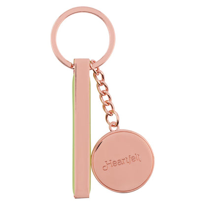 Life Is Beautiful Citrus Leaves Rose Gold Key Ring