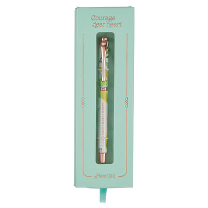 Courage Dear Heart Orange Blossoms Gift Pen