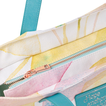 Hope Anchors The Soul Citrus Leaves Tote Bag