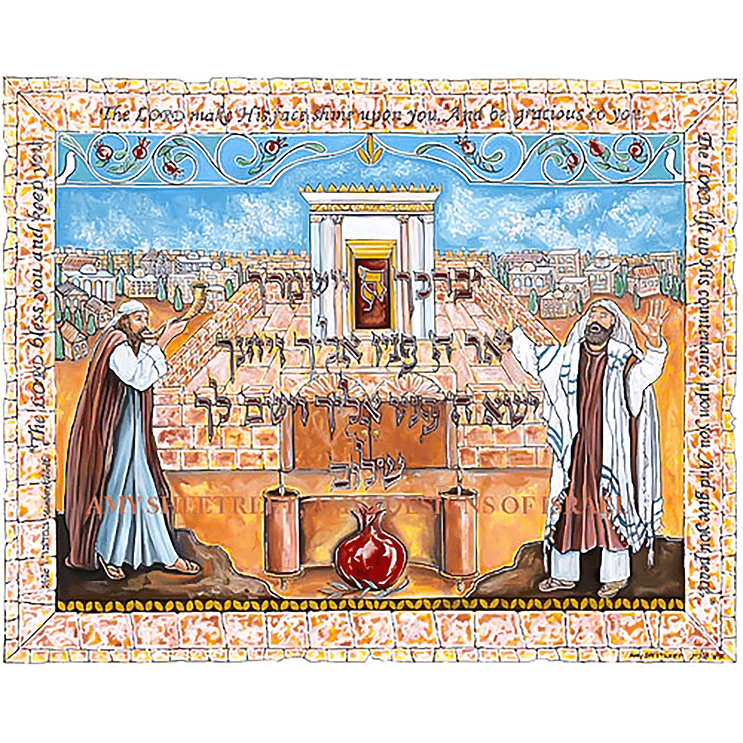 "Aaronic Blessing" Mosaic Print (Medium) by Amy Sheetreet