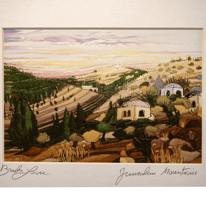 Jerusalem Mountains (Bracha Lavee)-Honey Frame