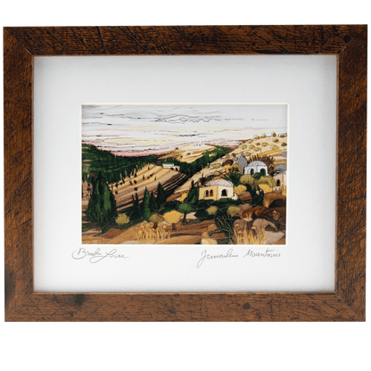 Jerusalem Mountains (Bracha Lavee)-Honey Frame