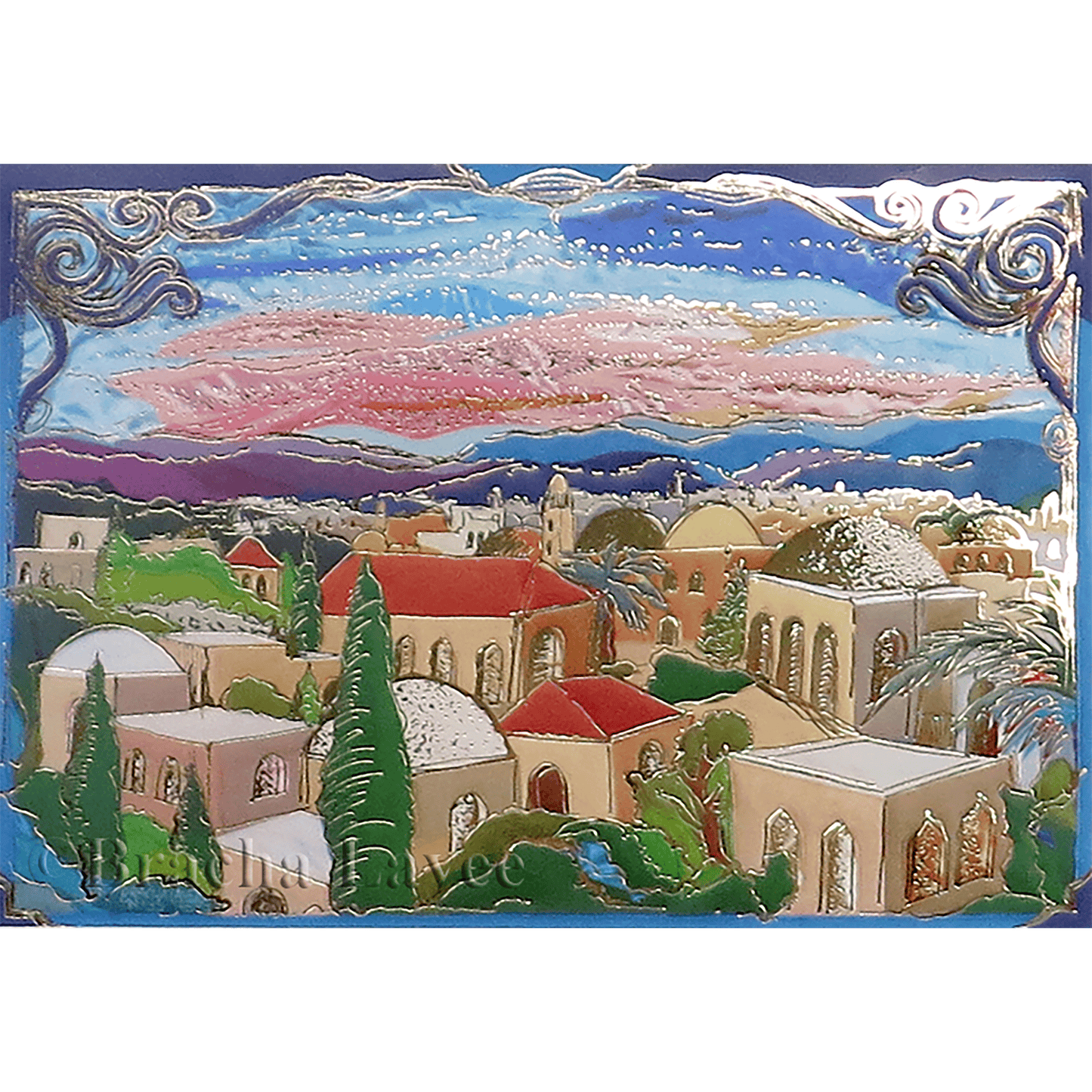 My Lovely Jerusalem Print by Bracha Lavee