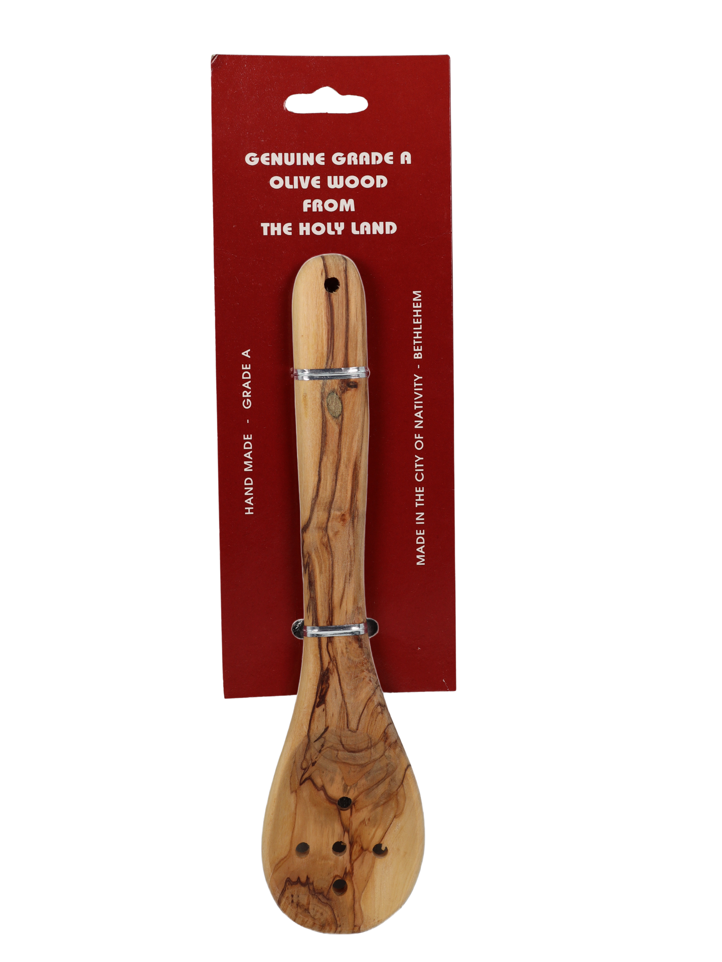 Olive Wood Slotted Spoon - Medium