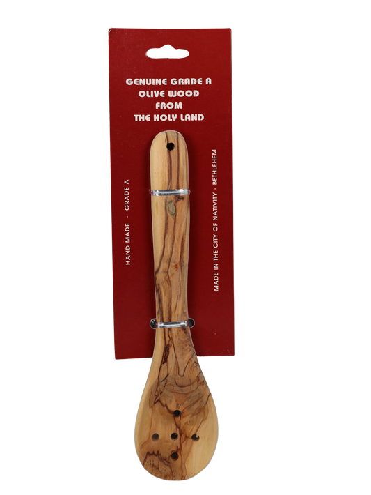 Olive Wood Slotted Spoon - Medium