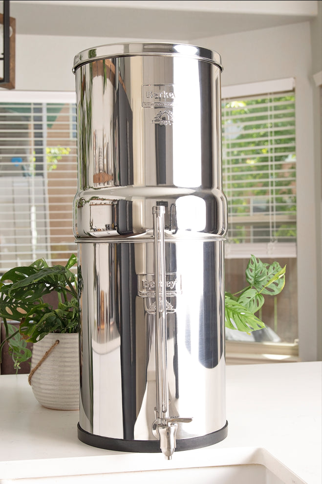13-inch Berkey Water View spigot installed on a filter system