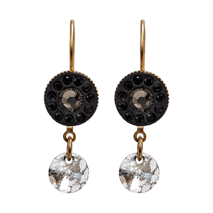 Dikla Meri Onyx Crystal Dangling Earrings