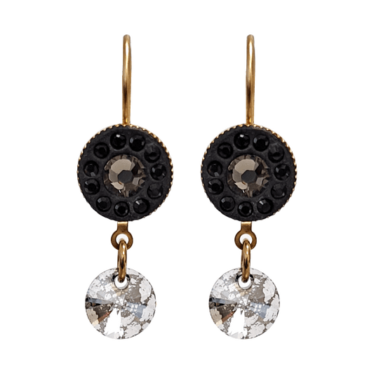 Dikla Meri Onyx Crystal Dangling Earrings