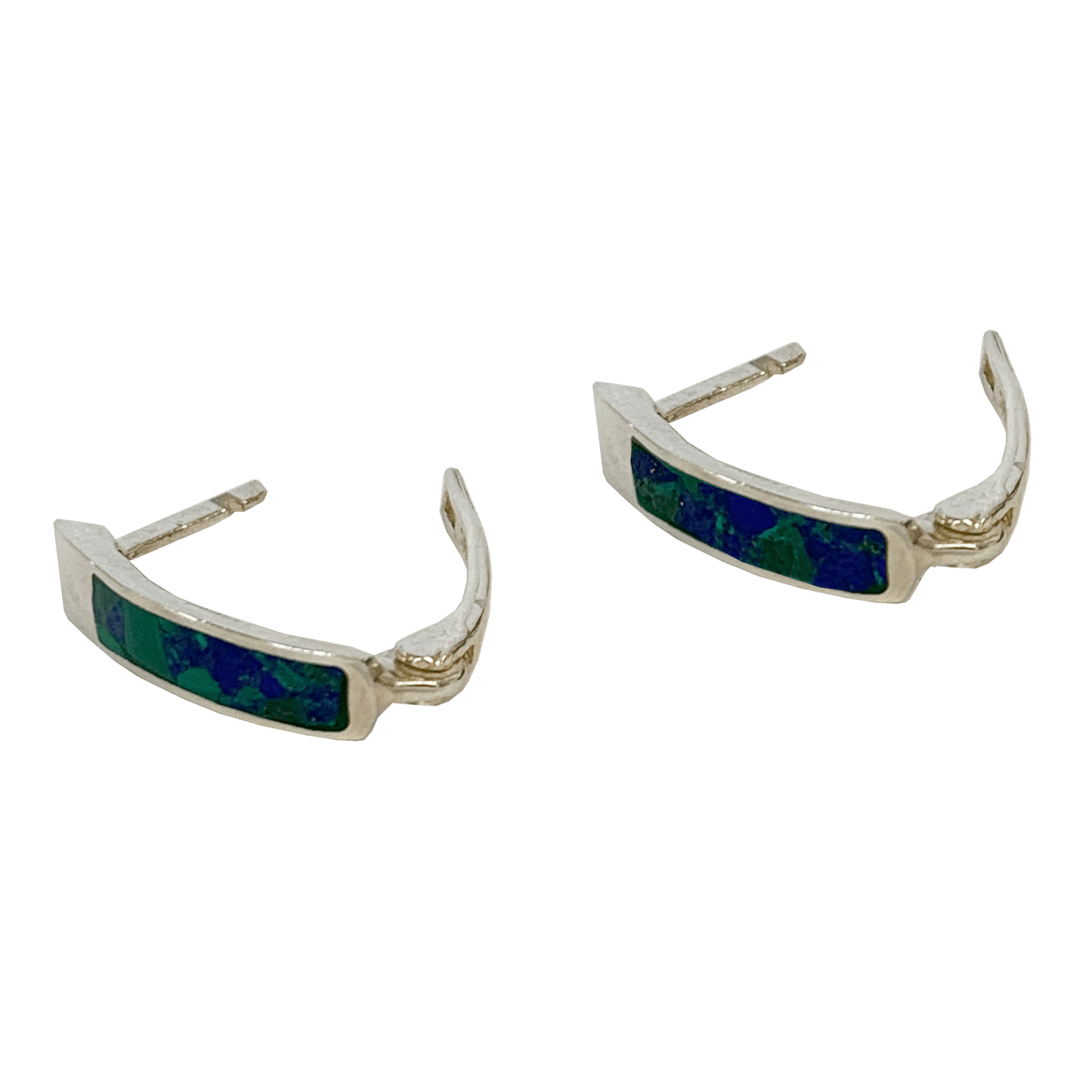 Eilat Stone J-Hoop Silver Earring