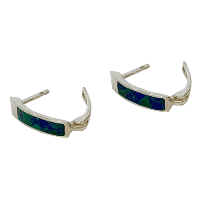 Eilat Stone J-Hoop Silver Earring