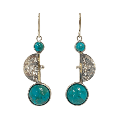 Eilat Stone & Sterling Silver Drop Earrings