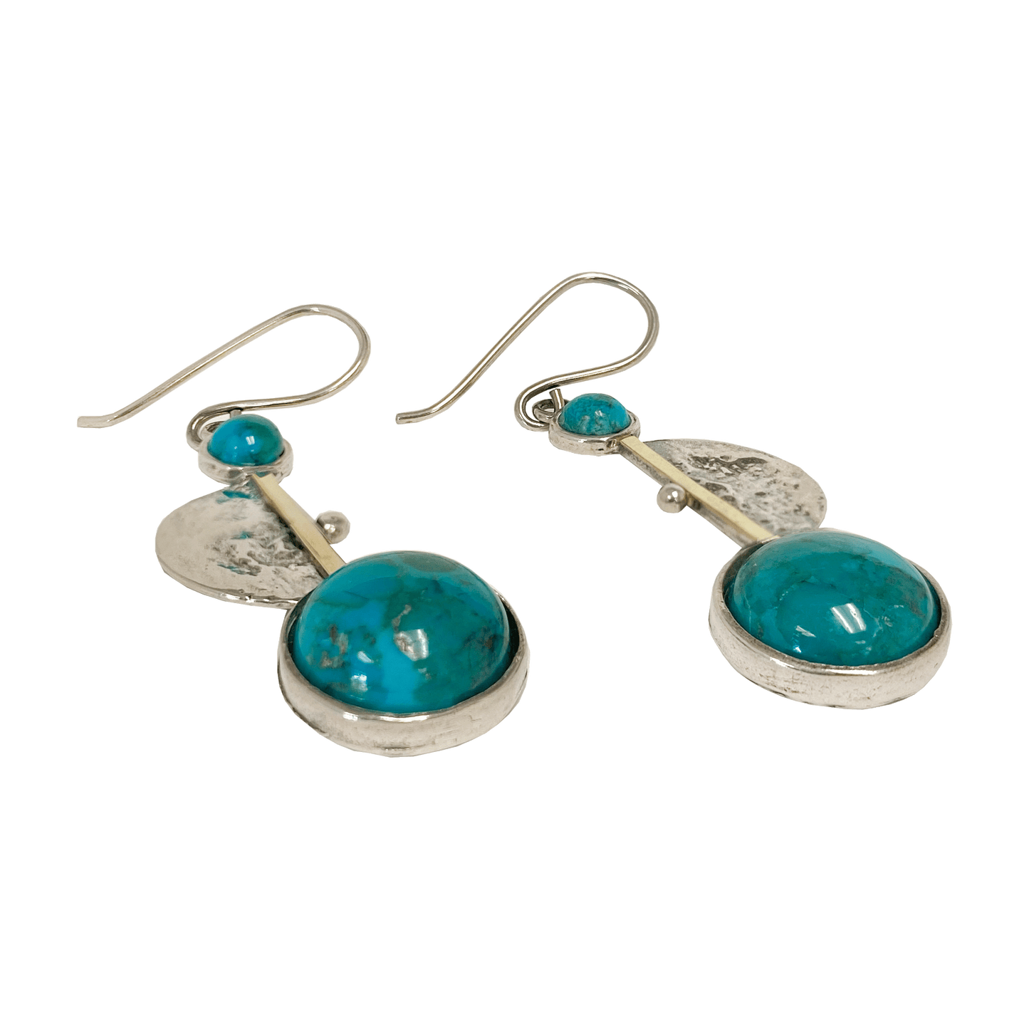 Eilat Stone & Sterling Silver Drop Earrings