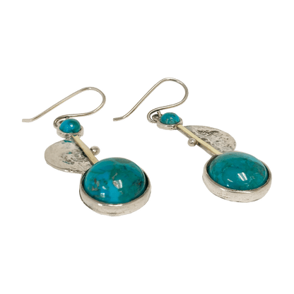 Eilat Stone & Sterling Silver Drop Earrings