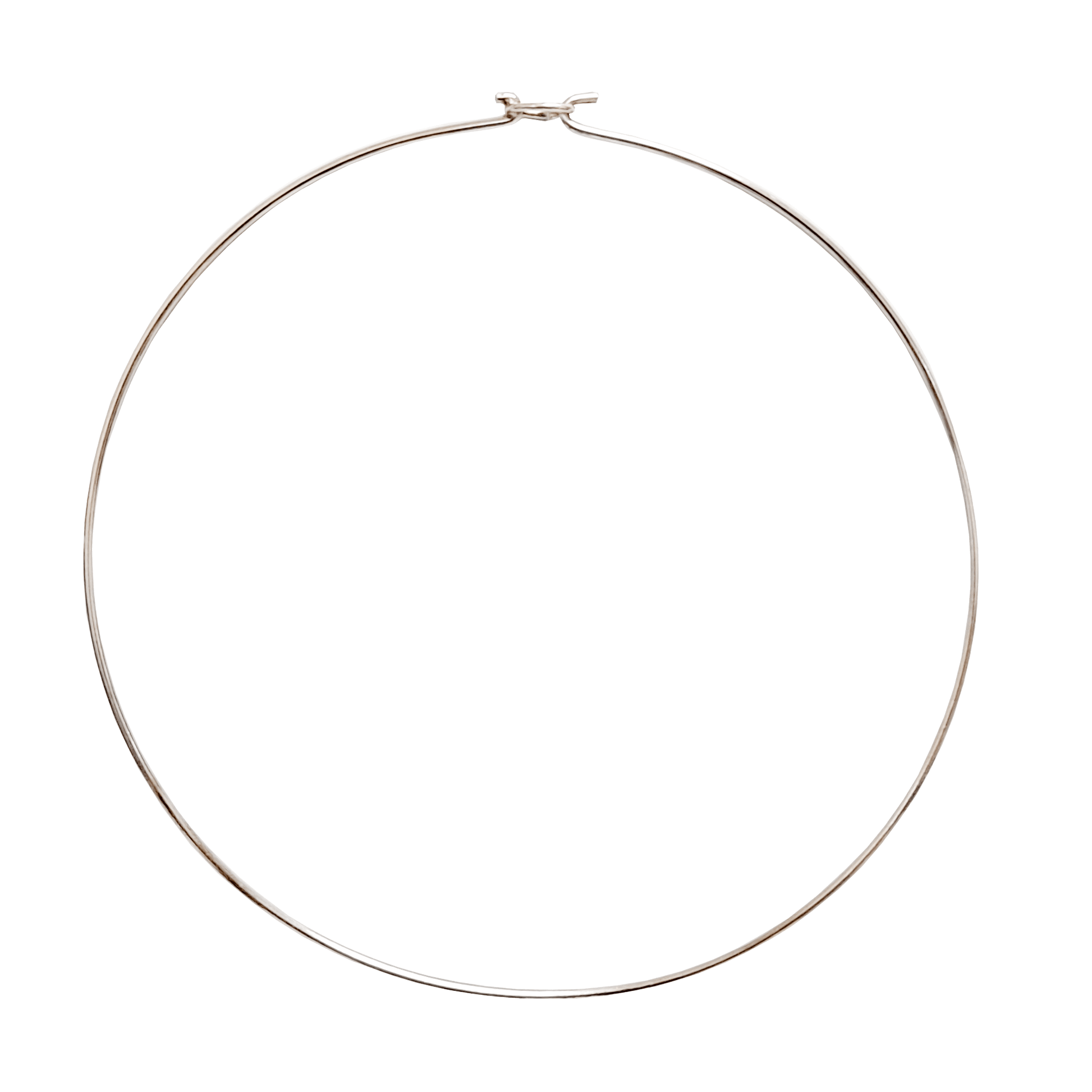Sterling silver wire choker discount