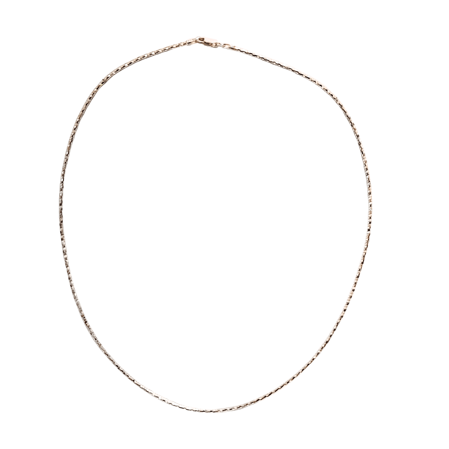 a 925 sterling silver diamond cut chain