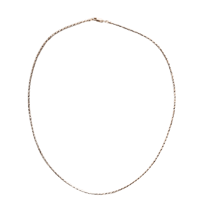 a 925 sterling silver diamond cut chain