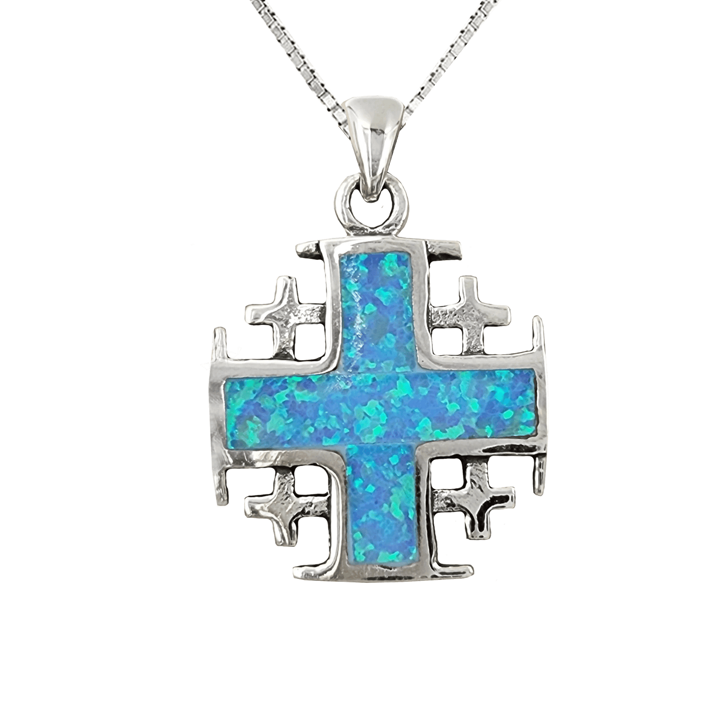 Opal Jerusalem Cross