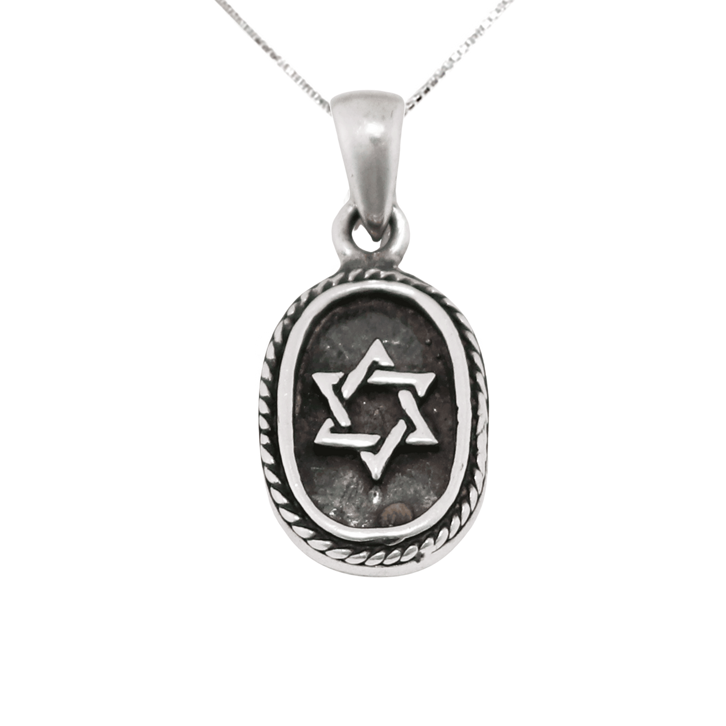 Star of David Oval Necklace