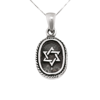 Star of David Oval Necklace