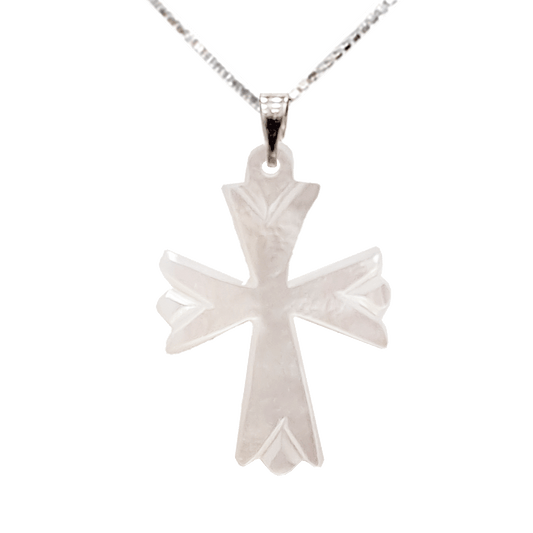 Mother of Pearl Cross Necklace