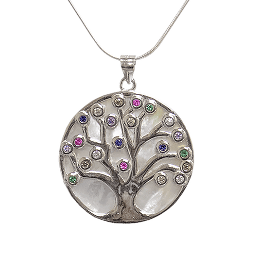 Tree of Life on Mother of Pearl Necklace