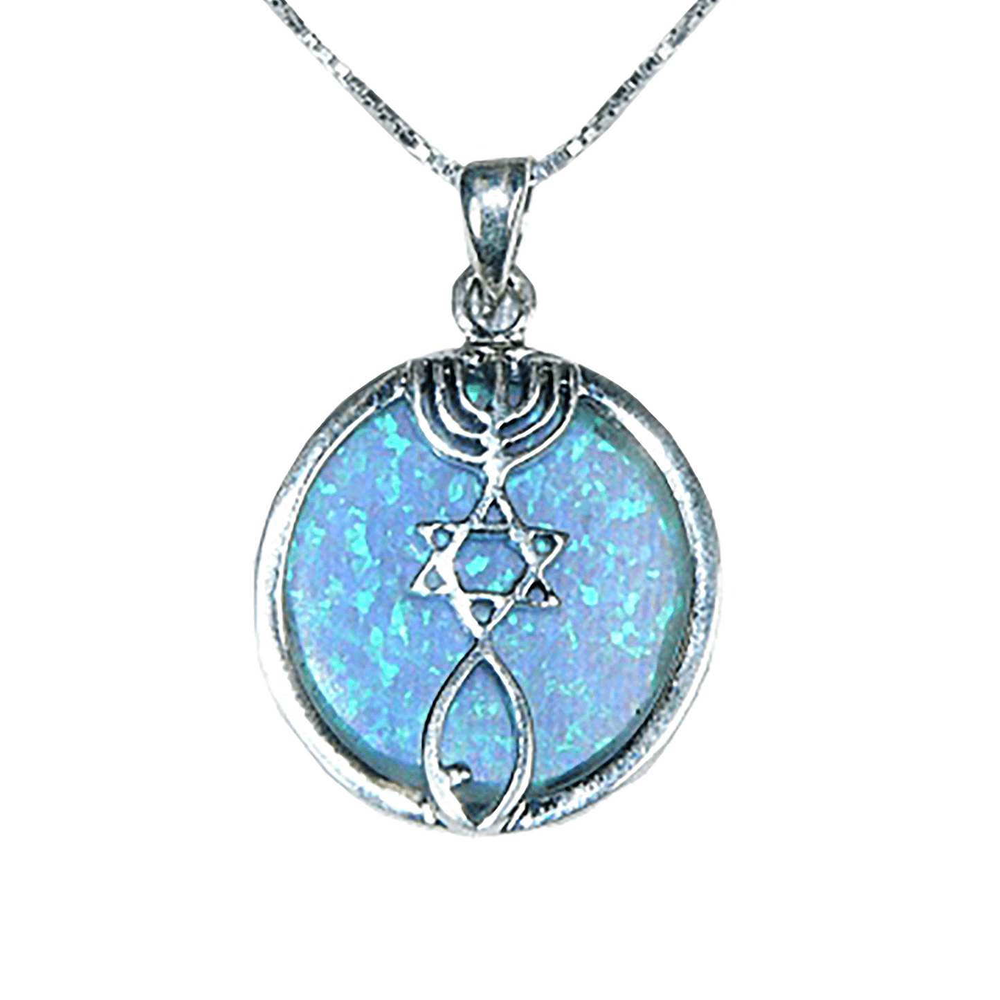 Grafted-In Opal & Sterling Silver Necklace