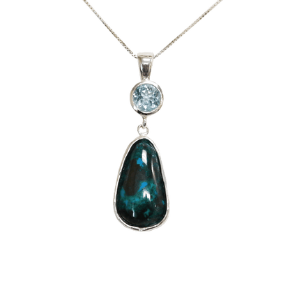 Eilat Stone Aquamarine Necklace
