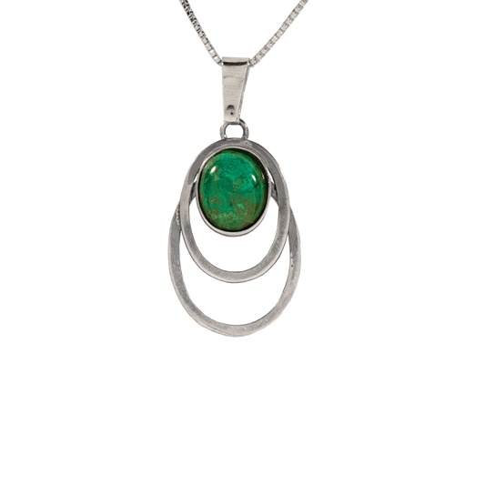 Optical Circular Eilat Stone Necklace