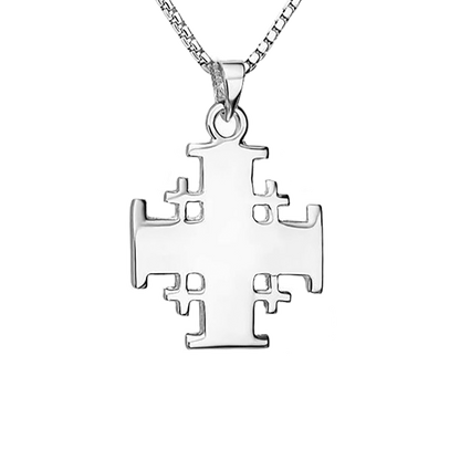 Sterling Silver Jerusalem Cross - Small