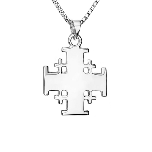 Sterling Silver Jerusalem Cross - Small