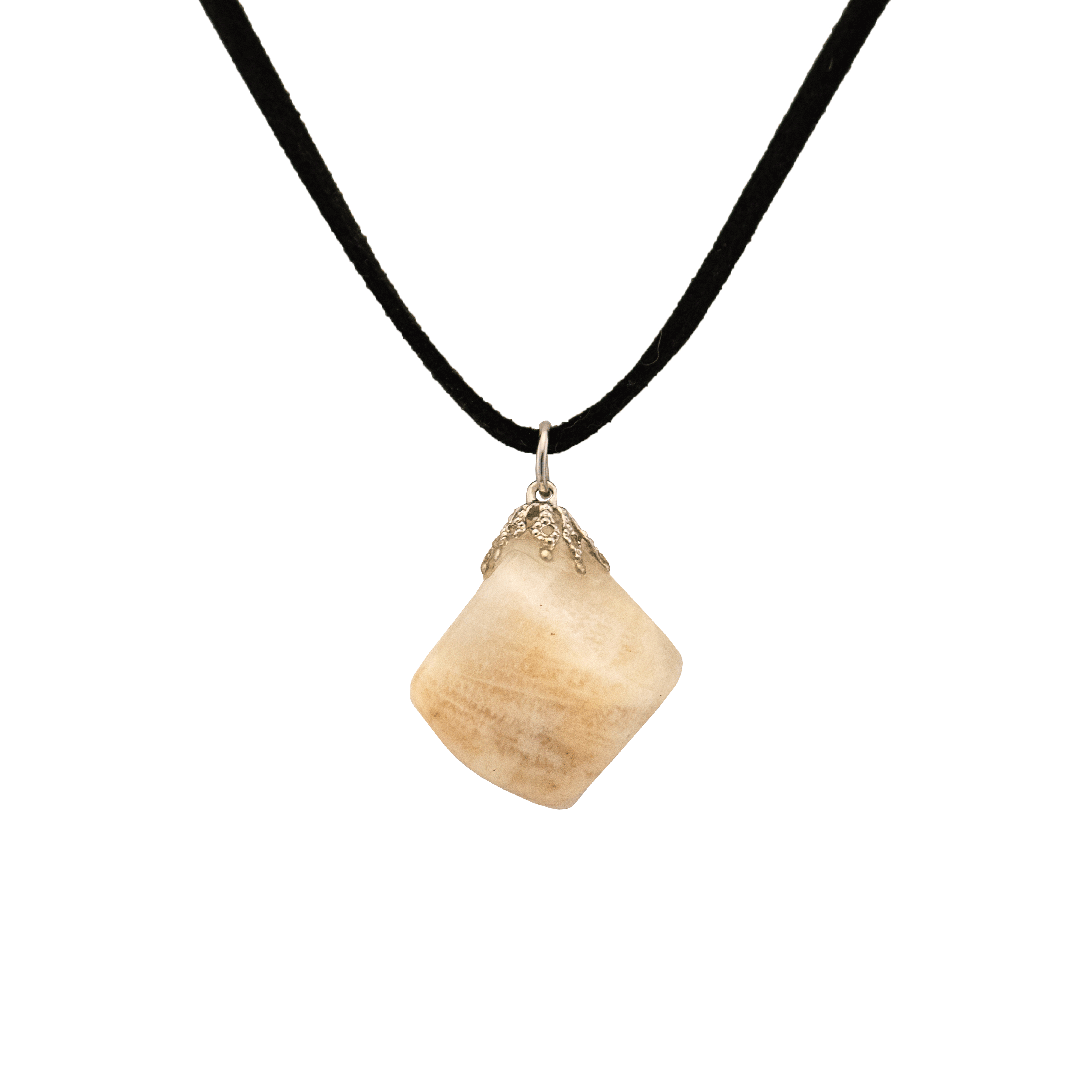 Creamy Quartz Stone Necklace Holyland Marketplace