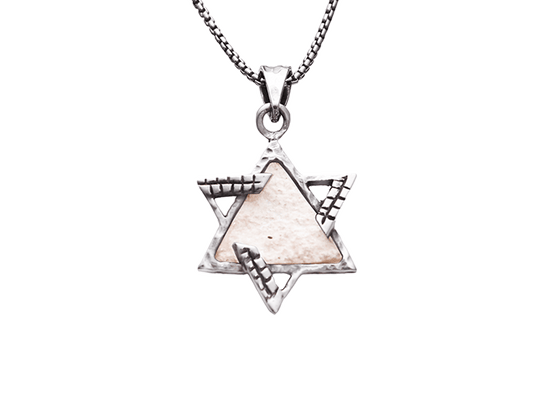Jerusalem-Stone-Silver-Star-of-David-Necklace