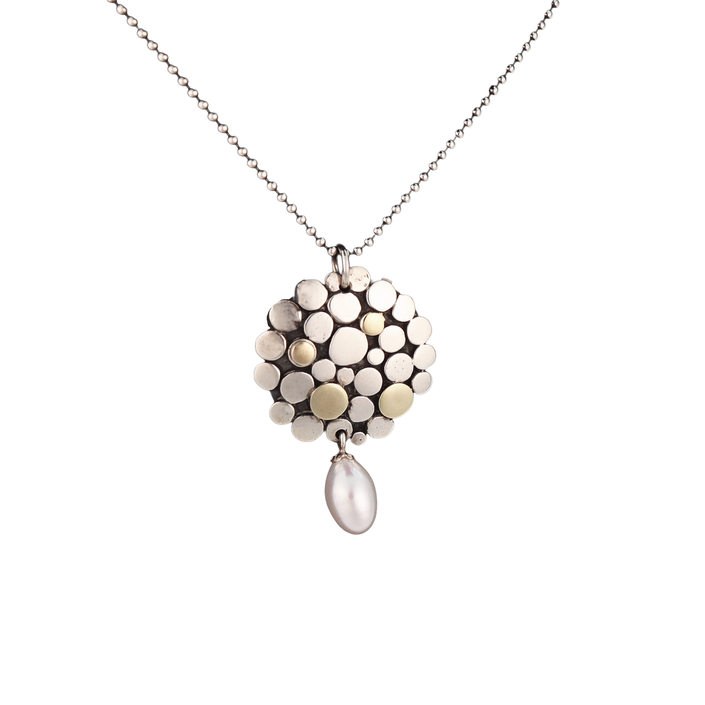 Sterling Silver & 14K Gold Necklace