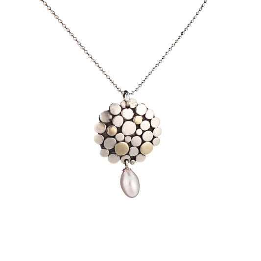 Sterling Silver & 14K Gold Necklace