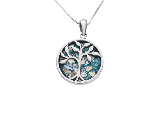 Roman-Glass-Silver-Tree-of-Life-Necklace