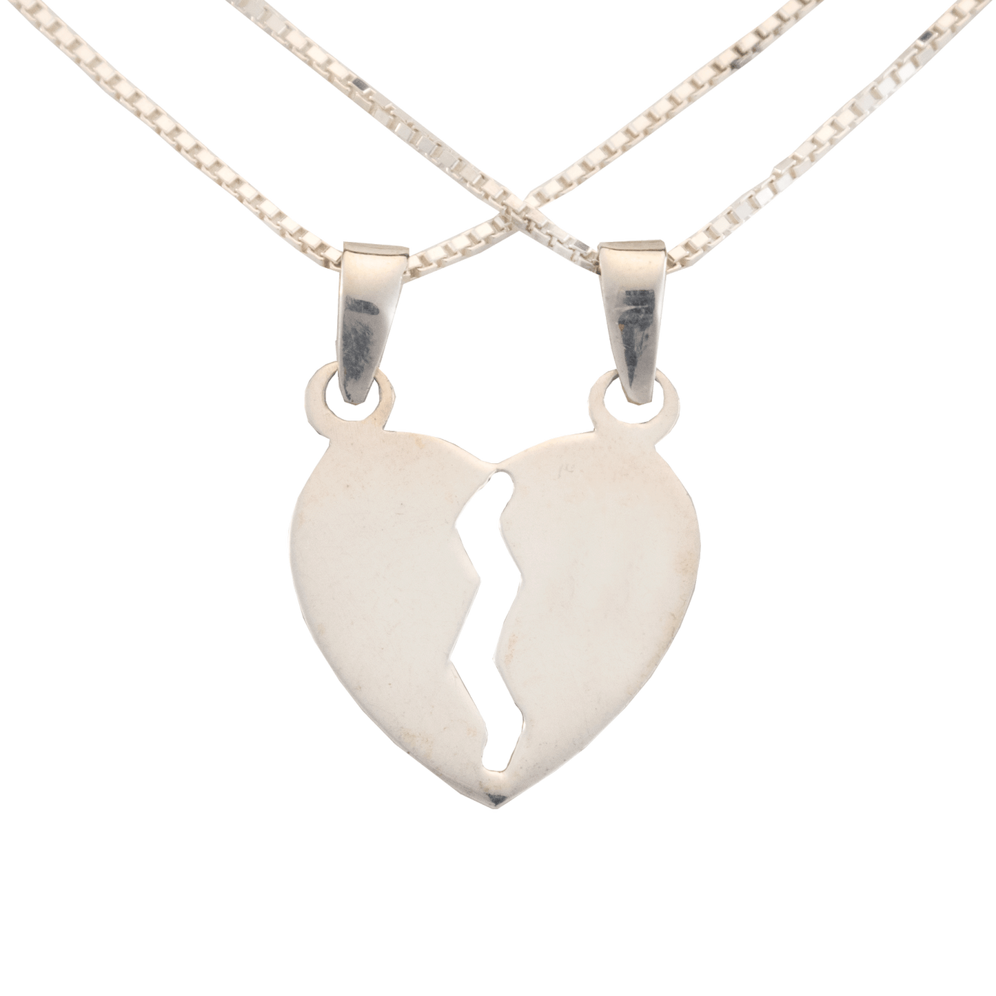 Broken Heart Layered Chain Necklace