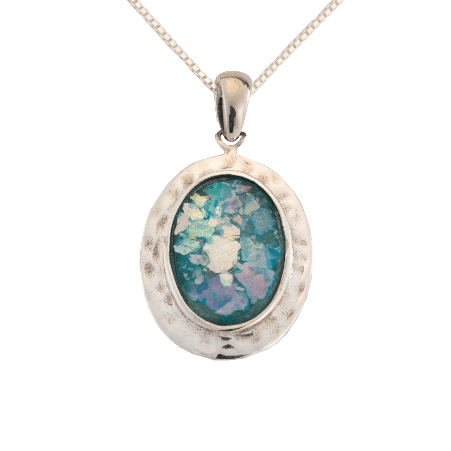 Roman Glass Oval Necklace (Large)