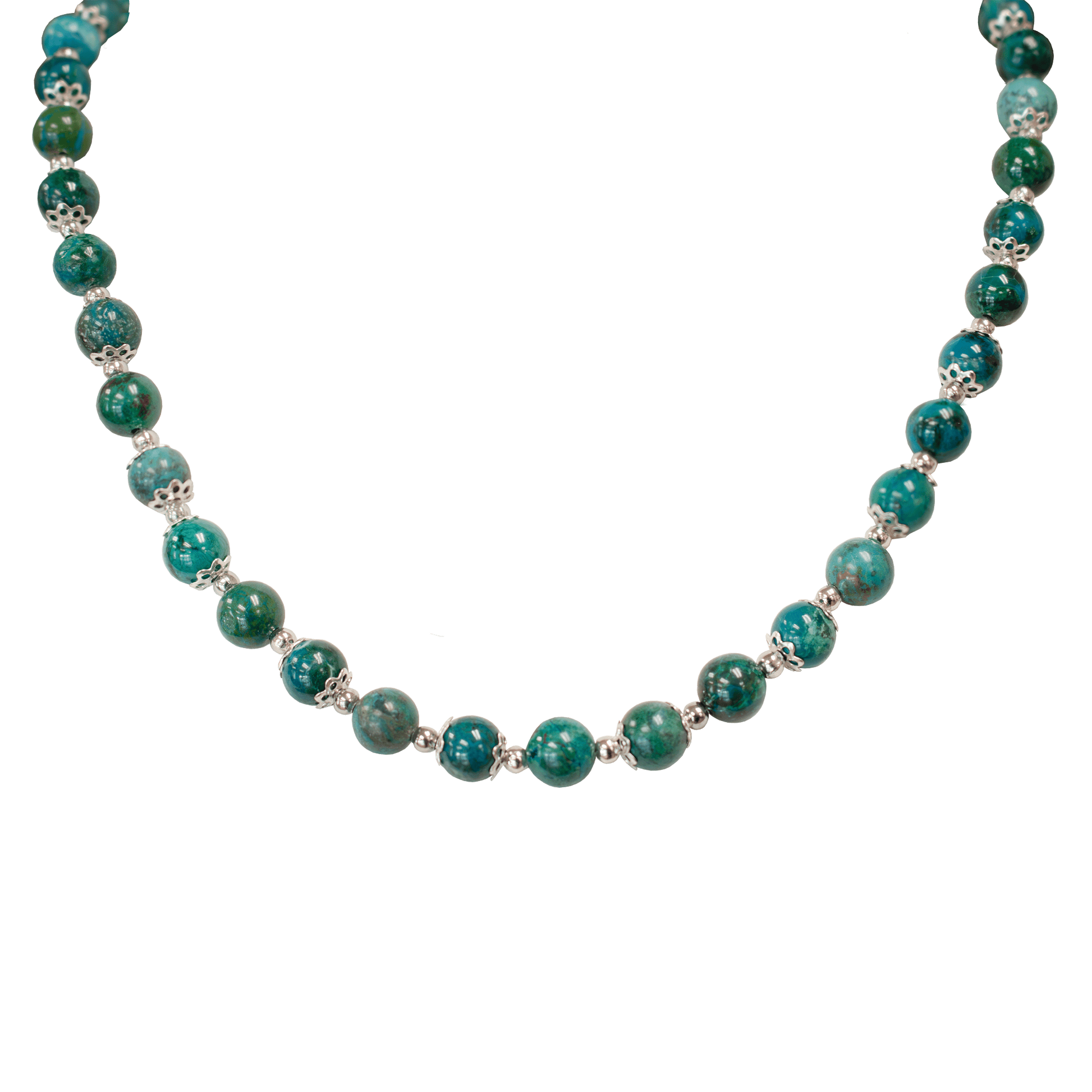 Beaded necklace made of Eilat stone