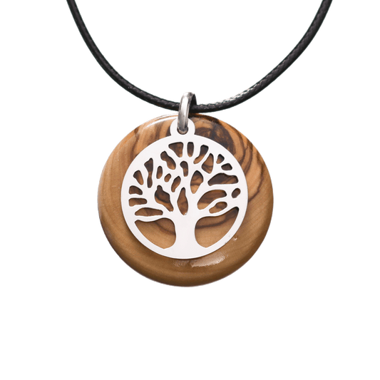 Olive Wood Tree of Life Necklace