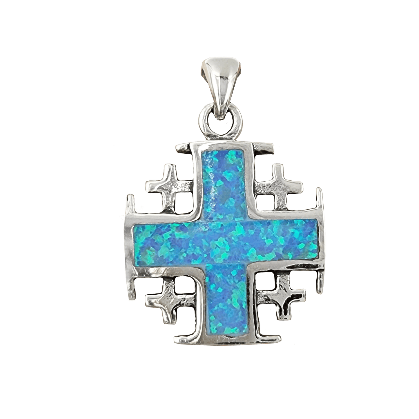 Opal Jerusalem Cross